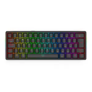 Teclado Gamer Mecânico Redragon Akali RGB Switch Brown ABNT2 Preto K642-RGB Teclado Gamer Mecânico Redragon Akali RGB Switch Brown ABNT2 Preto K642-RGB