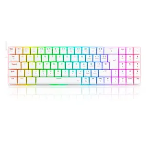 Teclado Gamer Mecânico Redragon Ashe RGB Switch Blue Branco K626-KB-W (PT-BLUE) Teclado Gamer Mecânico Redragon Ashe RGB Switch Blue Branco K626-KB-W (PT-BLUE)