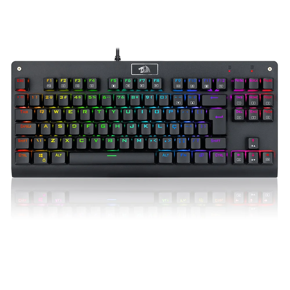 Teclado Gamer Mecânico Redragon Dark Avenger RGB Switch Red K568-2