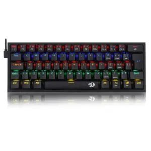 Teclado Gamer Mecânico Redragon Fizz LED Rainbow Switch Blue Teclado Gamer Mecânico Redragon Fizz LED Rainbow Switch Blue