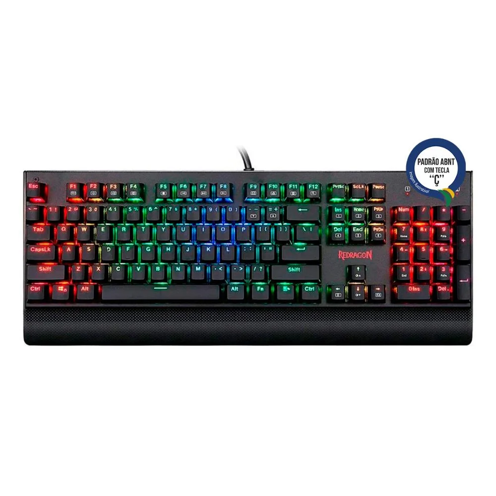Teclado Gamer Mecânico Redragon Kala RGB Switch Blue K557