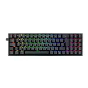 Teclado Gamer Mecânico Redragon Pollux RGB Switch Blue Preto K628-RGB-B