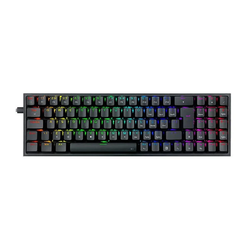 Teclado Gamer Mecânico Redragon Pollux RGB Switch Blue Preto K628-RGB-B