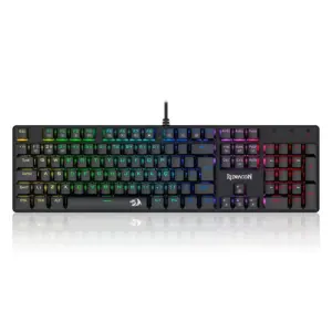 Teclado Gamer Mecânico Redragon Sindri Rainbow Switch Brown Preto K671 (PT-BROWN)
