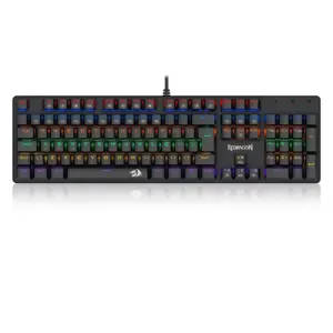 Teclado Gamer Mecânico Redragon Valheim Rainbow Switch Brown ABNT2 Preto K608-R (PT-BROWN)