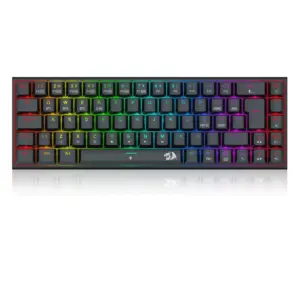Teclado Gamer Mecânico Redragon Ryze Pro RGB Sem Fio Switch Brown Preto K633RGB-PRO