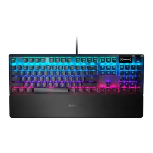 Teclado Gamer Híbrido Steelseries Apex 5 RGB Switch Blue Layout US Preto 64532 Teclado Gamer Híbrido Steelseries Apex 5 RGB Switch Blue Layout US Preto 64532