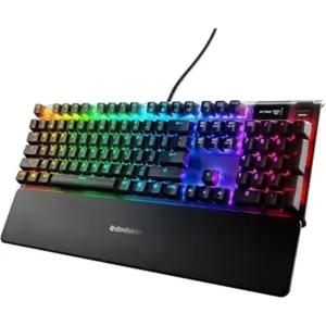 Teclado Gamer Mecânico Steelseries Apex 7 RGB Switch Red Anti-Ghosting Layout US Preto 64636