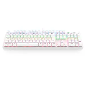 Teclado Gamer Mecânico T-Dagger Axis Full-Size RGB Switch Brown Dust-Proof ABNT2 Branco T-TGK329W-BR Teclado Gamer Mecânico T-Dagger Axis Full-Size RGB Switch Brown Dust-Proof ABNT2 Branco T-TGK329W-BR
