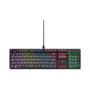 Teclado Gamer Mecânico Trust GXT 871 Zora RGB Preto 25510 Teclado Gamer Mecânico Trust GXT 871 Zora RGB Preto 25510