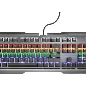Teclado Gamer Mecânico Trust Scarr GXT 887 LED Rainbow Switch Vermelho QWERTY Layout US 23385 Teclado Gamer Mecânico Trust Scarr GXT 887 LED Rainbow Switch Vermelho QWERTY Layout US 23385