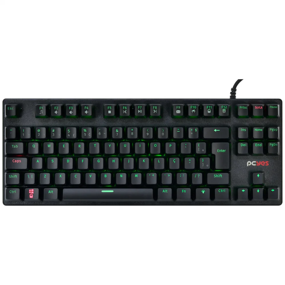 Teclado Mecânico Outemu Blue USB ABNT2 LED 7 Cores Preto KL7