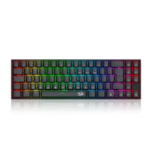 Teclado Gamer Mecânico Redragon Deimos RGB Switch Brown Preto Teclado Gamer Mecânico Redragon Deimos RGB Switch Brown Preto