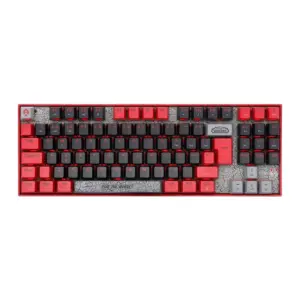Teclado Gamer Mecânico Redragon World of Warcraft Horda LED Vermelho Switch Blizzard ABNT2 Preto