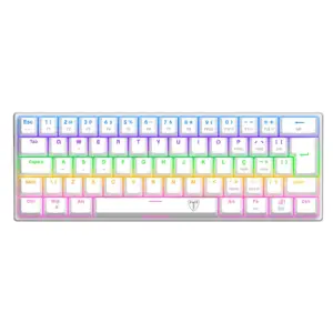 Teclado Gamer Mecânico T-Dagger Arena Rainbow Switch Brown Dust-Proof Branco T-TGK321W-BR Teclado Gamer Mecânico T-Dagger Arena Rainbow Switch Brown Dust-Proof Branco T-TGK321W-BR