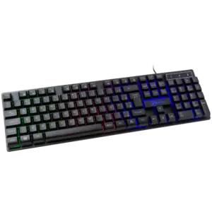 Teclado Gamer Membrana Kalkan Hati Rainbow ABNT2 Preto Teclado Gamer Membrana Kalkan Hati Rainbow ABNT2 Preto