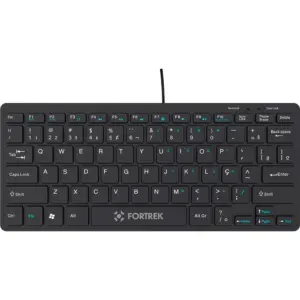 Teclado Mini Fortrek Office USB 2.0 ABNT2 Plug & Play Preto K13 Teclado Mini Fortrek Office USB 2.0 ABNT2 Plug & Play Preto K13