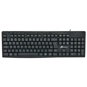 Teclado Monocron Office 13 Teclas Multimídia Plug and Play ABNT2 Preto MN8260
