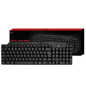 Teclado Multimídia BRX 104 Teclas ABNT2 USB Cabo 1.3m Preto