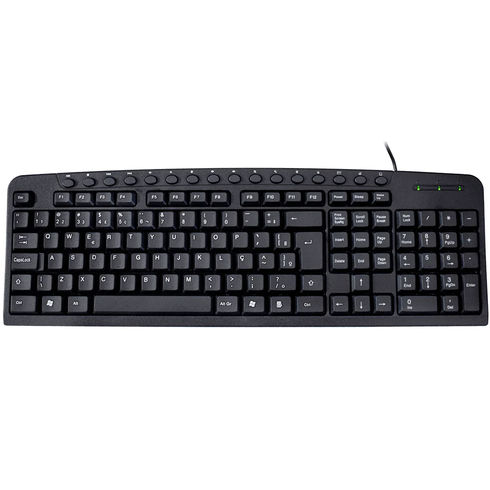 Teclado Multimídia K-mex Preto USB KM-2928