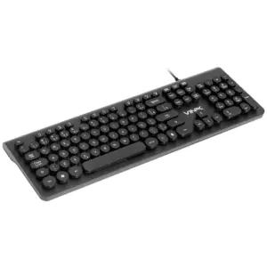 Teclado Multimídia Vinik USB Teclas Redondas ABNT2 Preto DC100P