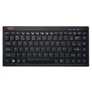 Teclado OEX Mini Flat ABNT2 USB Preto TC301