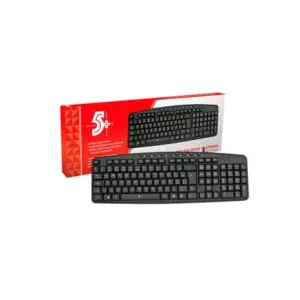 Teclado Office 5+ Multimídia USB ABNT2 Preto 015-0074