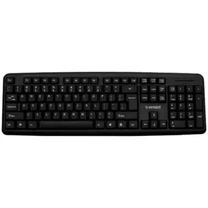 Teclado Office Evolut Conexão USB Layout ABNT2 Cabo 1.2m Teclas Macias Silencioso Preto EO-203