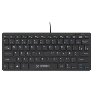 Teclado USB Fortrek Office Mini K13 ABNT2 Preto K13 Teclado USB Fortrek Office Mini K13 ABNT2 Preto K13