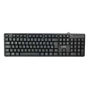 Teclado Membrana NTC Office Basic Com Fio ABNT2 Preto Teclado Membrana NTC Office Basic Com Fio ABNT2 Preto