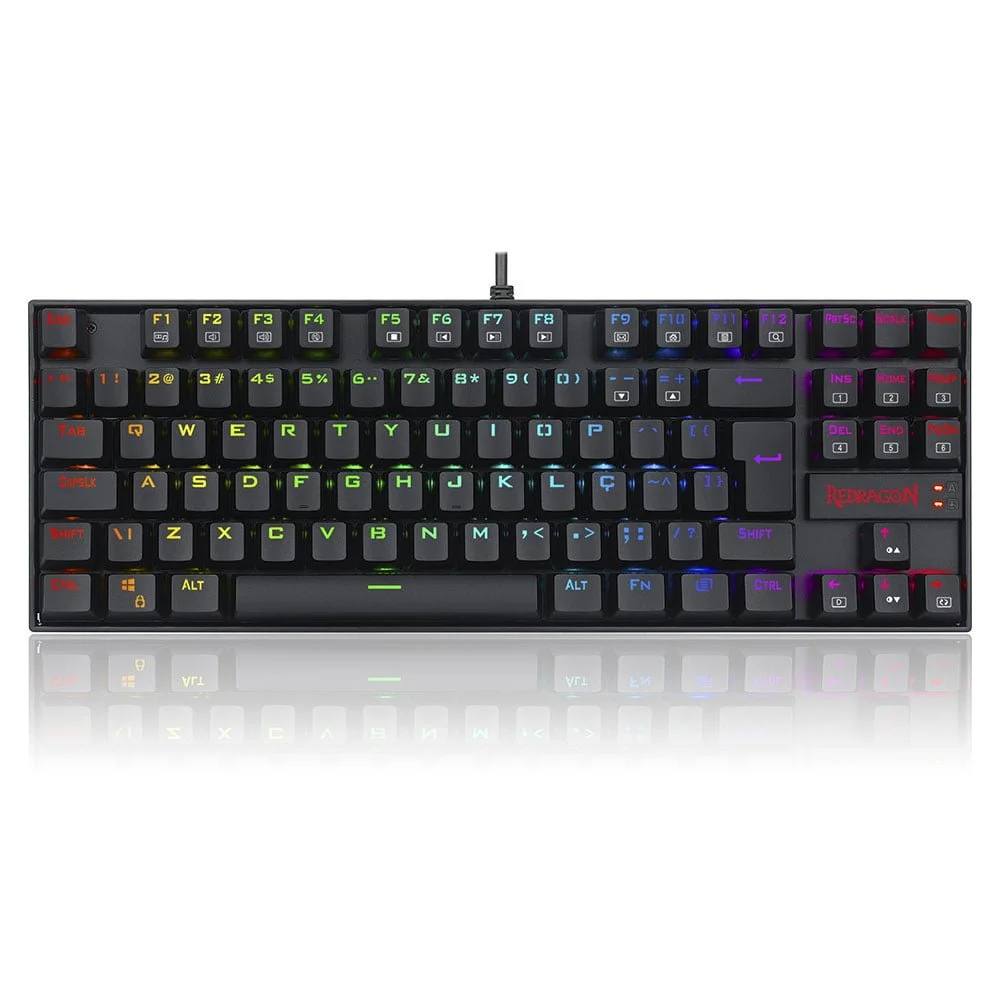 Teclado Mecânico Redragon Kumara Pro Magnético RGB Switch Red Preto K552