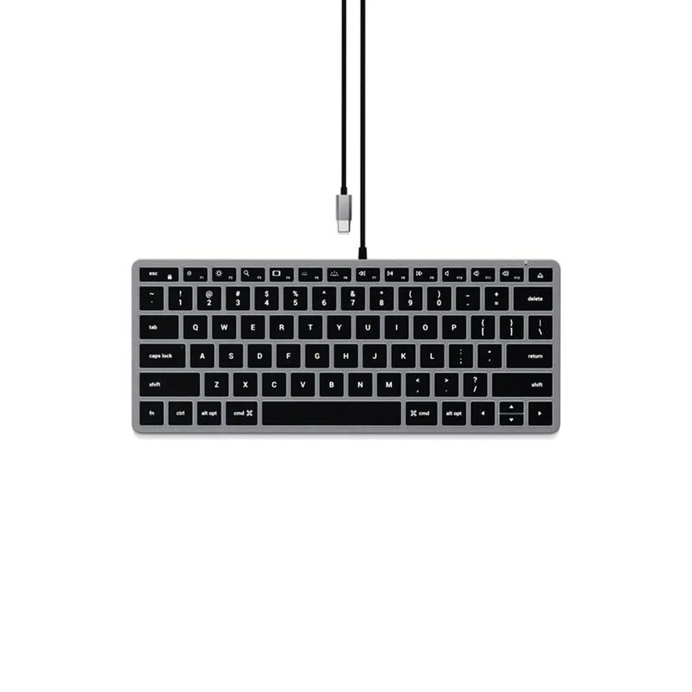 Teclado Satechi Slim QWERTY Inglês US Cinza ST-UCSW1M
