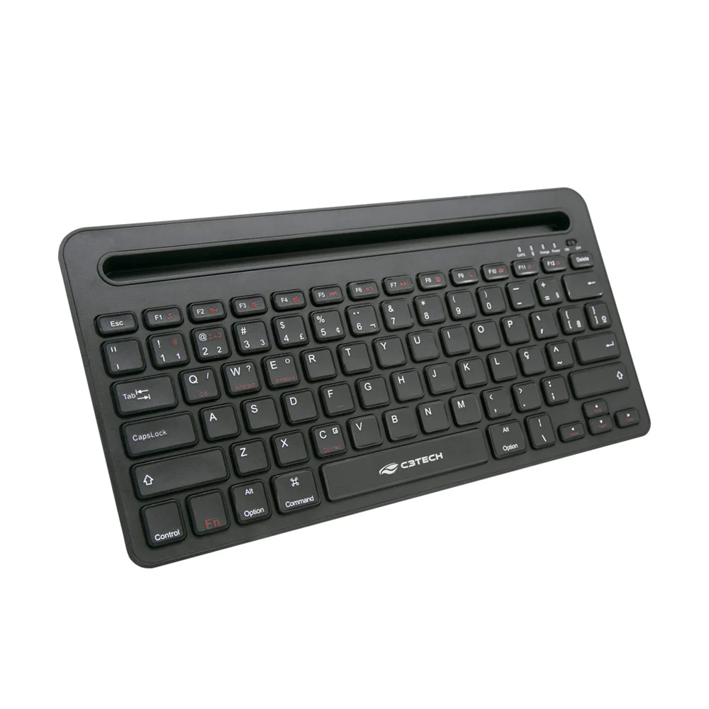 Teclado Sem Fio C3tech Multi-Device Bluetooth Preto K-BT100BK