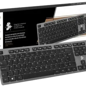 Teclado Sem Fio Chip Sce Office Premium 2.4GHz 015-0061 Teclado Sem Fio Chip Sce Office Premium 2.4GHz 015-0061