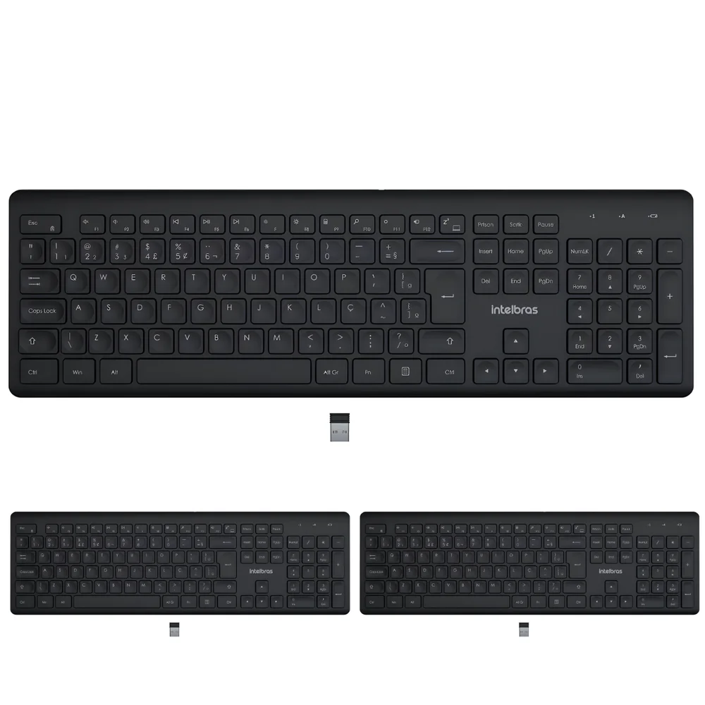 Teclado Sem Fio Intelbras TSI50 Preto (Kit 3 unidades)
