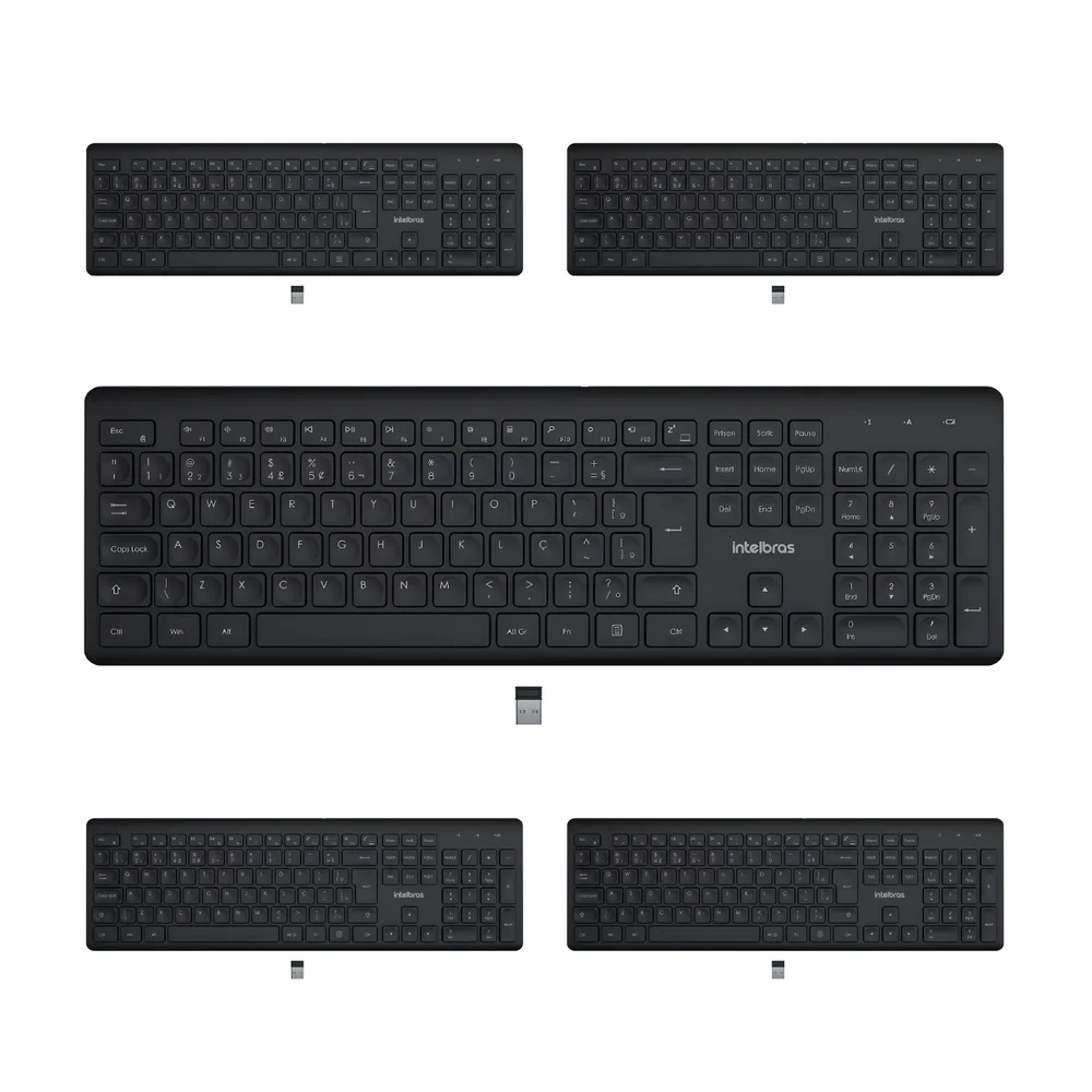 Teclado Sem Fio Intelbras TSI50 Preto (Kit 5 unidades)
