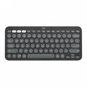 Teclado Sem Fio Logitech Pebble Keys 2 K380s Bluetooth/USB Grafite 920-011789 Teclado Sem Fio Logitech Pebble Keys 2 K380s Bluetooth/USB Grafite 920-011789