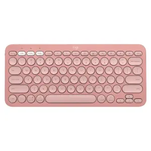 Teclado Sem Fio Logitech Pebble Keys 2 K380s Bluetooth/USB Rosa 920-011791 Teclado Sem Fio Logitech Pebble Keys 2 K380s Bluetooth/USB Rosa 920-011791