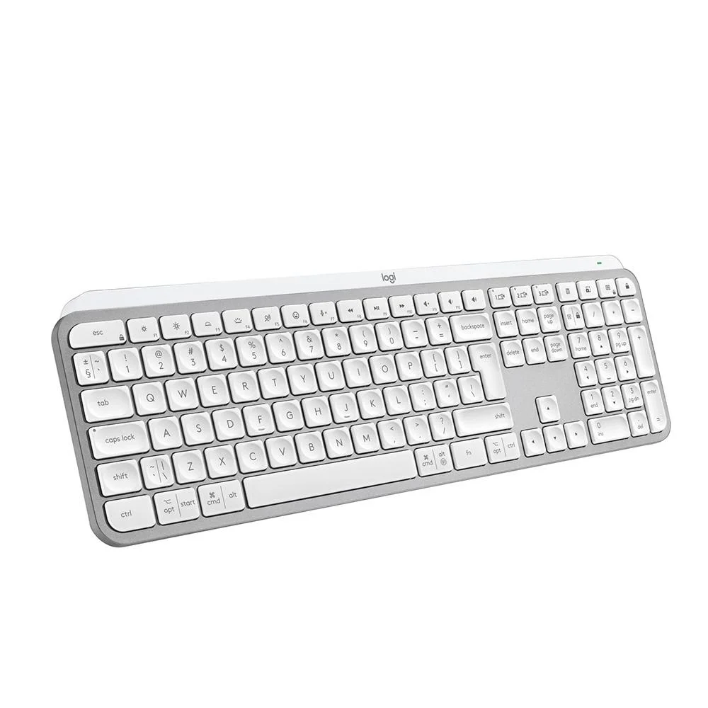 Teclado Sem Fio Logitech MX Keys S Iluminação Inteligente Cinza 920-011564