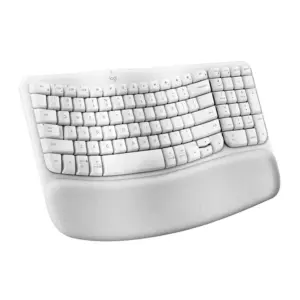 Teclado Sem Fio Logitech Wave Keys Ergonômico Layout US Branco 920-012282 Teclado Sem Fio Logitech Wave Keys Ergonômico Layout US Branco 920-012282