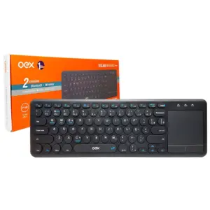 Teclado Sem Fio OEX Wireless ABNT2 Slim Preto TC509 Teclado Sem Fio OEX Wireless ABNT2 Slim Preto TC509