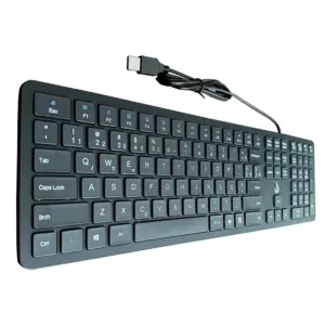 Teclado Slim Rise Mode USB Preto RM-TS-FB