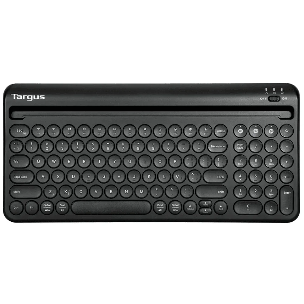 Teclado Sem Fio Targus Dual Mode Antimicrobiano com Apoio para Tablet