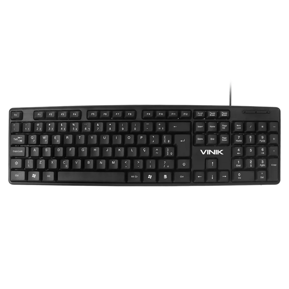 Teclado Vinik Corp Com Fio USB ABNT2 Cabo 1.8m CT301