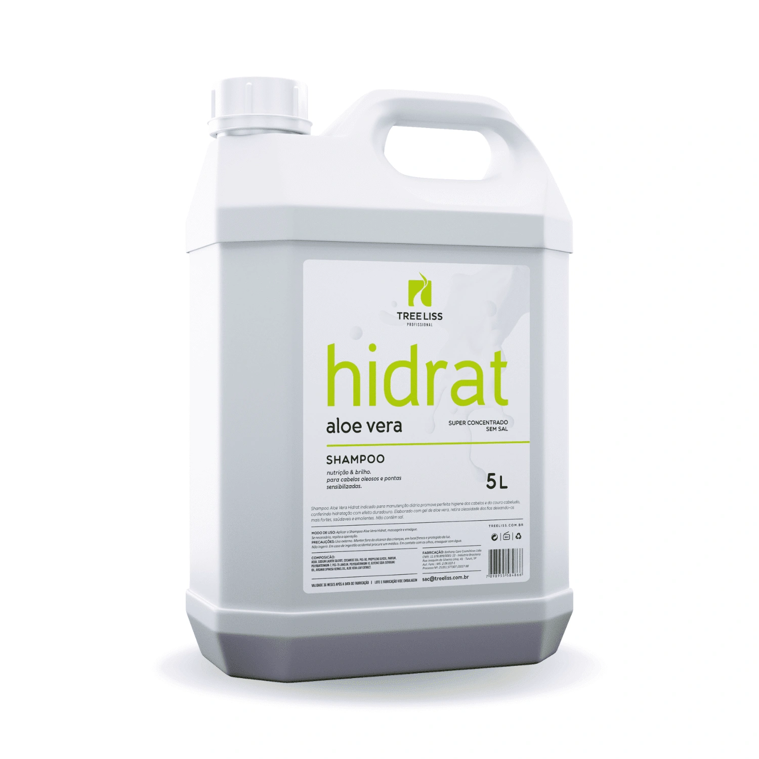 Shampoo TreeLiss Profissional Hidrat Aloe Vera 5L