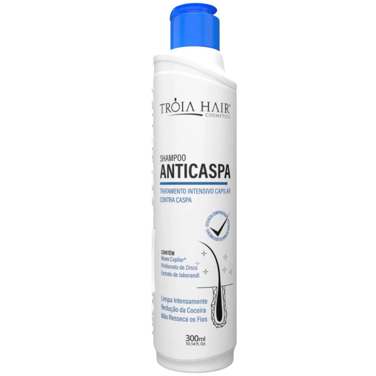 Shampoo Anticaspa Tróia Hair Cosmetics 300ml