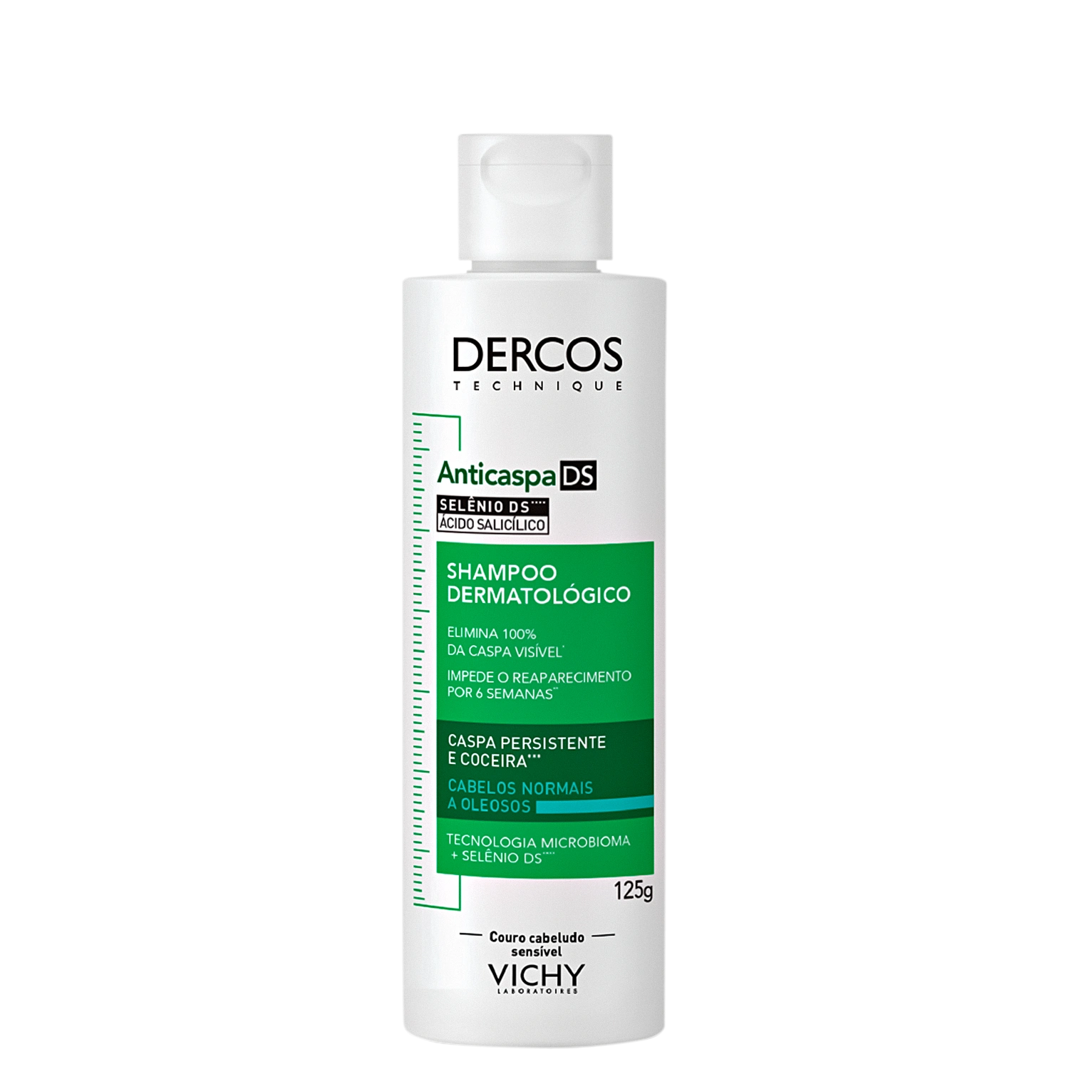 Shampoo Anticaspa Vichy Dercos DS para Cabelos Equilibrados a Oleosos 125g