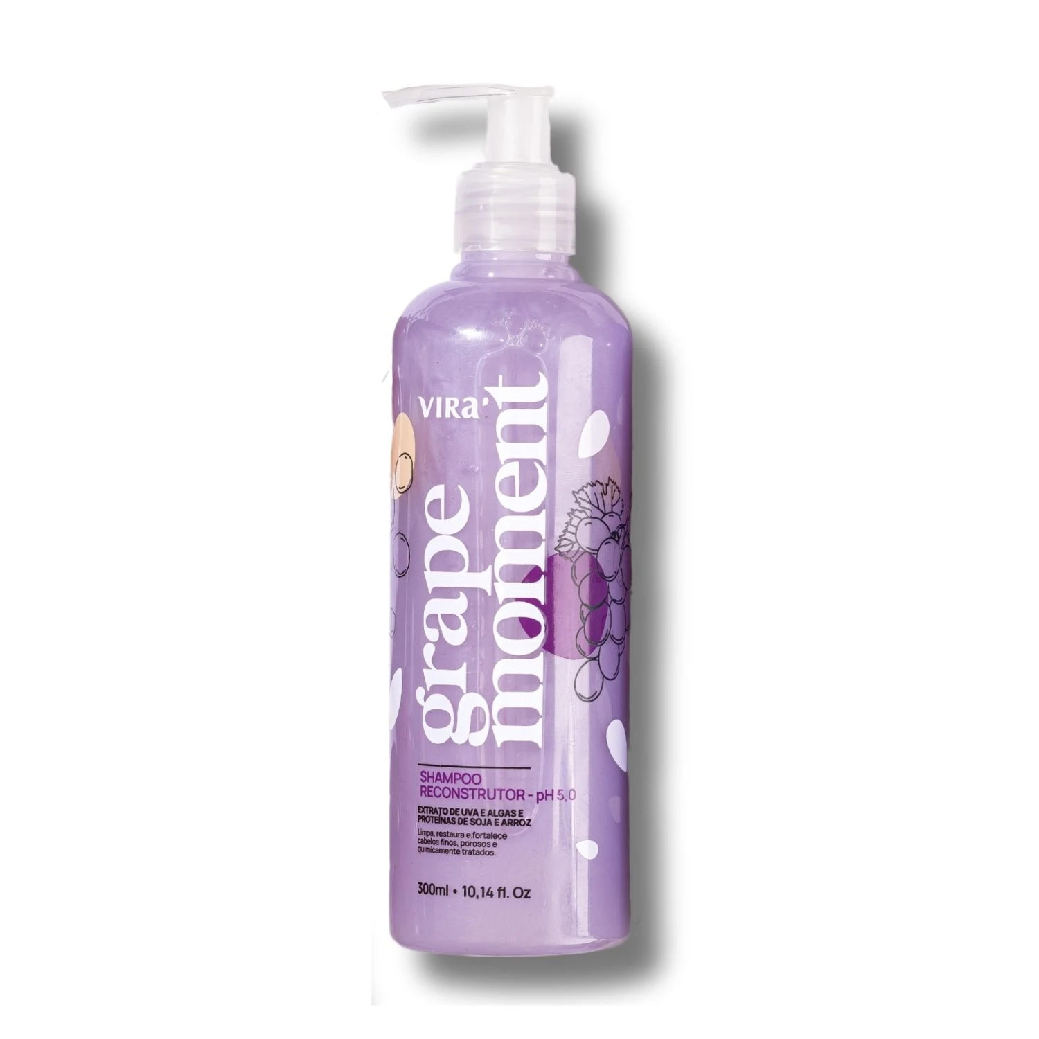 Shampoo Reconstrutor Virá Cosméticos Grape Moment 300ml