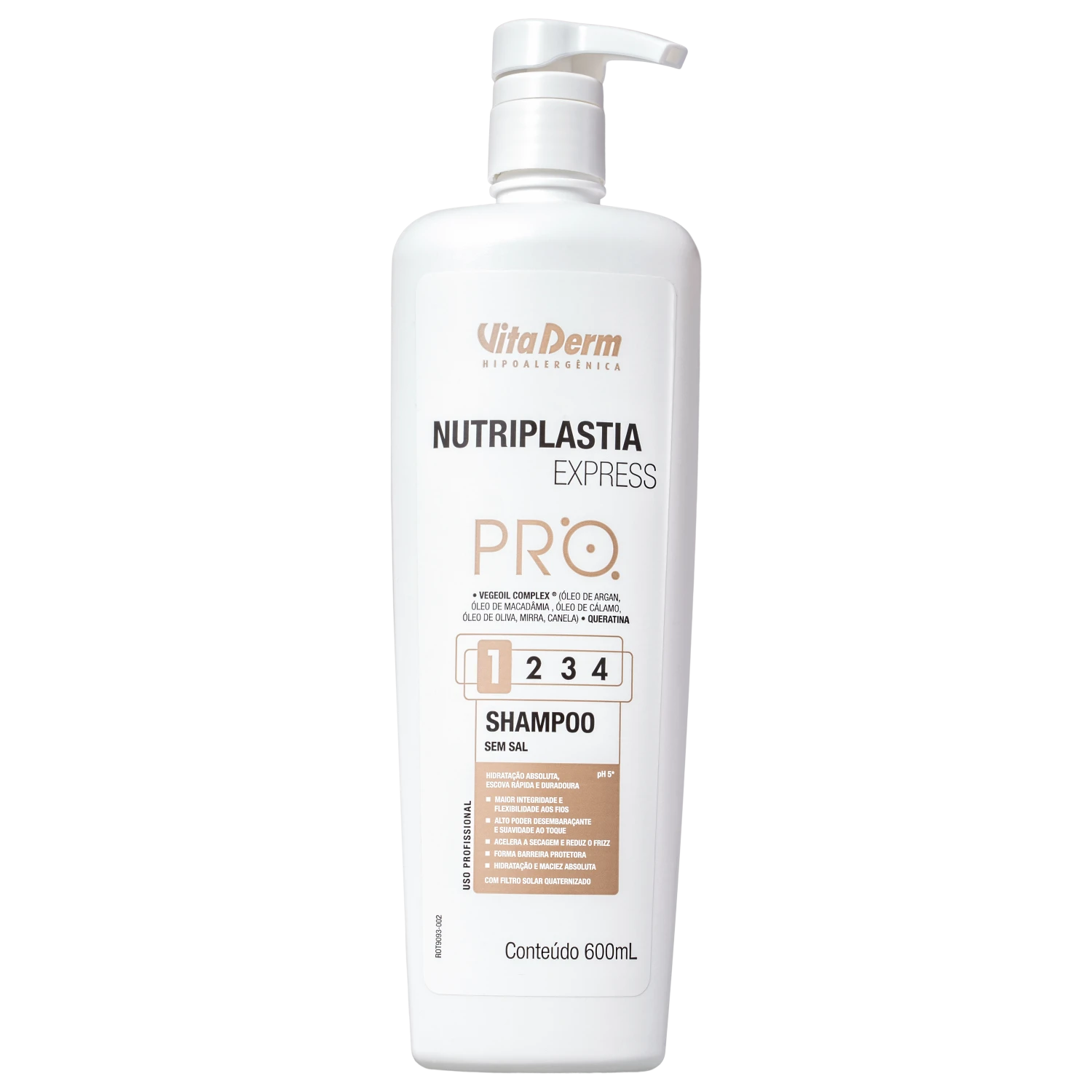 Shampoo Vita Derm SOS Capilar Nutriplastia Express 1 600ml