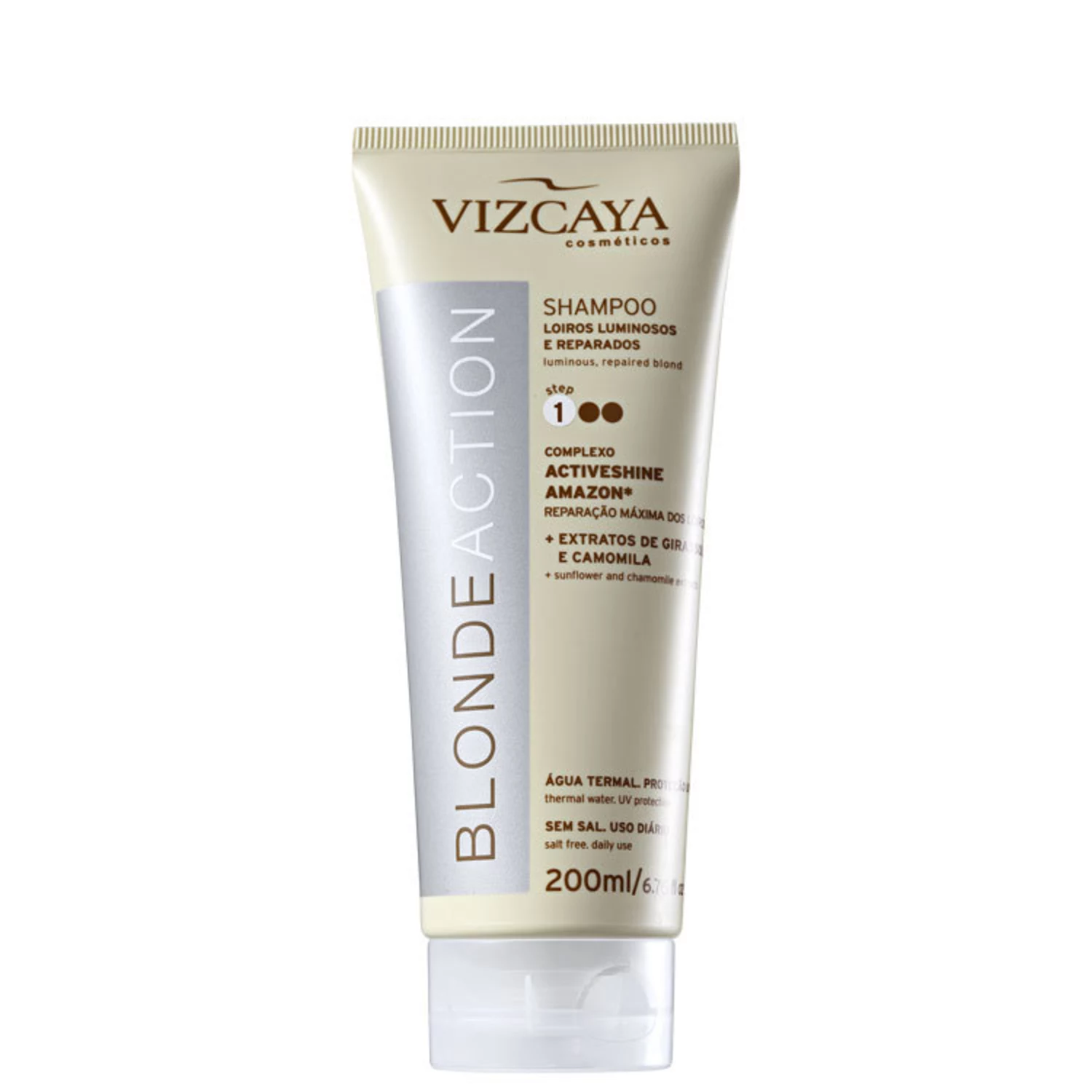 Shampoo sem Sal Vizcaya Blonde Action 200ml